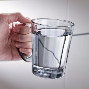 格娜斯 玻璃杯水杯茶杯杯子套装家用待客带把牛奶杯高颜值泡茶杯杯架 商品图3