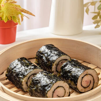 包道 紫菜猪肉卷420g 3条装广式点心广东早茶早餐速冻食品 商品图2