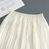 MYX-YGLR-A61-L垂坠感修身百褶大摆裙松紧腰休闲长裙2025夏季新款洋气简约半身裙 商品缩略图3