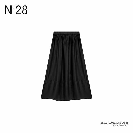 N°28 '百搭神裙'2025新款A字裙透气休闲裙子百搭纯色半身裙885252Q602 商品图5