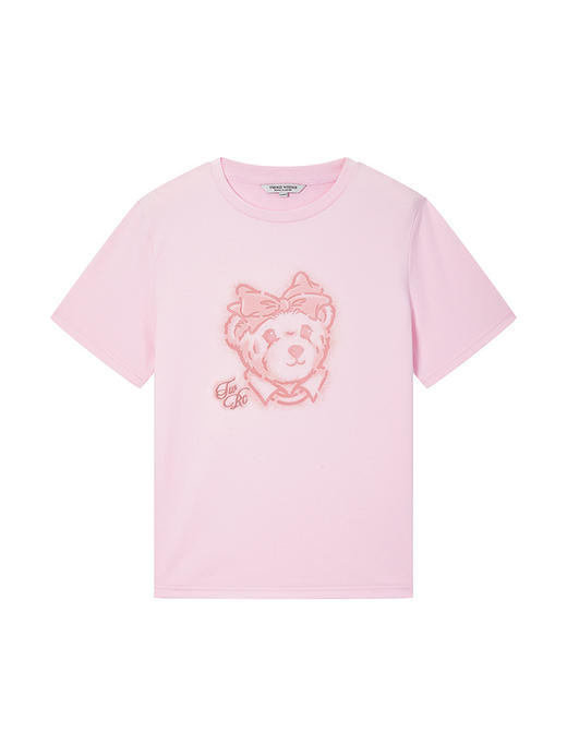 Teenie Weenie小熊字母T恤女夏季女t恤TTRA25M508Z 商品图9