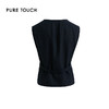 PURE TOUCH经典黑色修身无袖西装马甲 1313242131 商品缩略图1