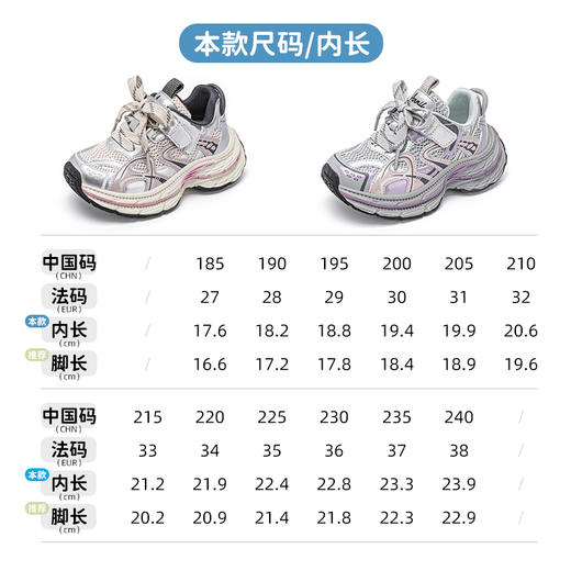 ANNIL/安奈儿女童运动鞋2025春季新款儿童老爹鞋宝宝透气网面软底跑步鞋HG5105214 商品图3