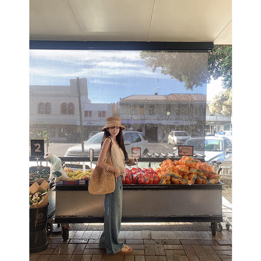 金蘑菇菇 茉莉与小豆蔻/ 纯白法式top碎花半裙套组 商品图10