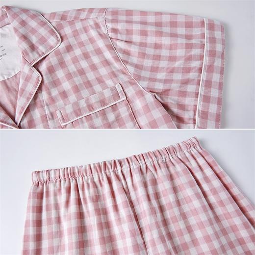 康妮雅女式短袖短裤开襟套装 商品图4