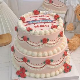 ［送母亲双层创意蛋糕定制多选一］