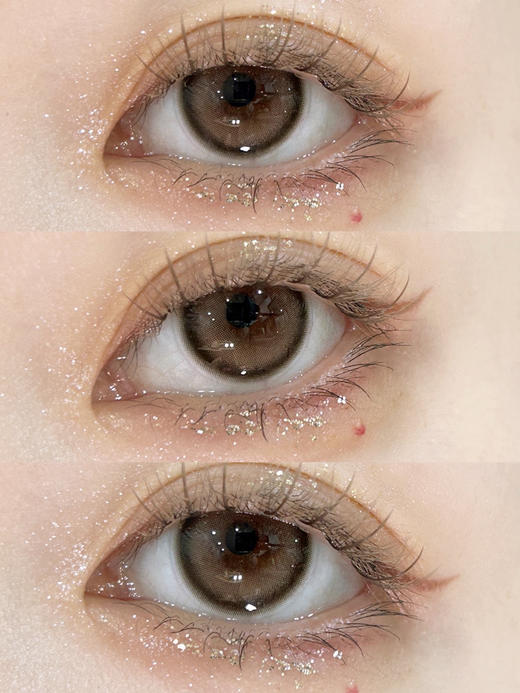 【日抛美瞳】 海蚀心岩 fullygift  |  中直径14.2，着色直径13.4 基弧8.7 含水50％  |【同品牌多盒或多副购买更划算，具体活动可以咨询在线客服】浅驼色千金感小猫眼美瞳 商品图5