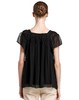 4894415337181 JOAN&DAVID 黑色方领百搭短袖上衣 商品缩略图1