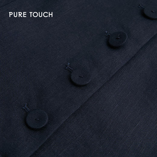 PURE TOUCH经典黑色修身无袖西装马甲 1313242131 商品图3
