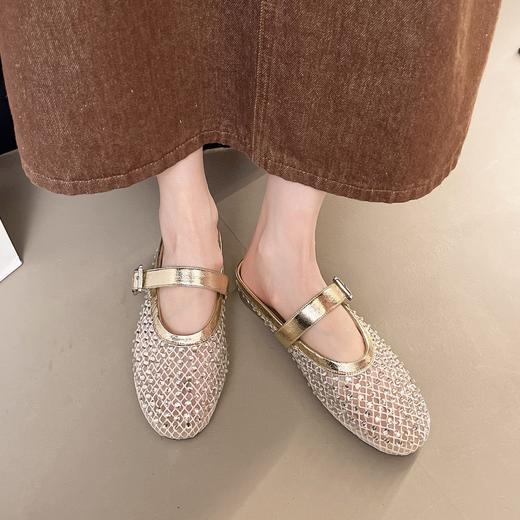 点此购买 Active one夏季女士网纱烫钻拖鞋 dx 317782 商品图4