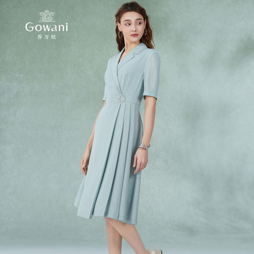 乔万尼法式连衣裙新款女气质收腰高端精致显瘦长裙ET2E259 商品图1