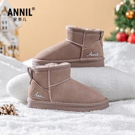 ANNIL/安奈儿童鞋儿童雪地靴秋冬加绒加厚女宝宝棉靴保暖女童靴子HG4411119