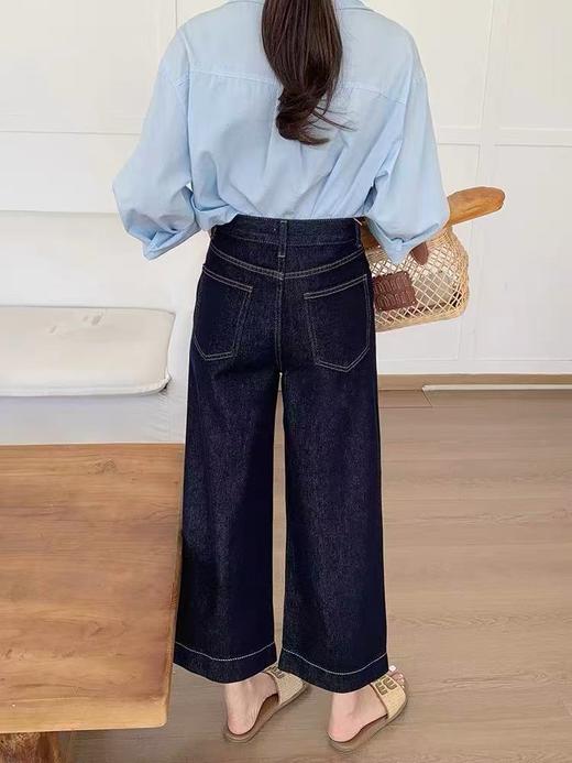  福利推荐~爆款牛仔-水洗固色 不易褪色 99237爆款丹宁蓝薄款夏季九分牛仔-喜出 商品图2