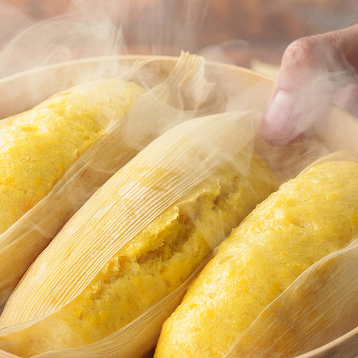 【甜玉米棒棒】精选鲜玉米和有机面粉，保留玉米颗粒，玉米叶垫底蒸制，配料干净【AA】 商品图0