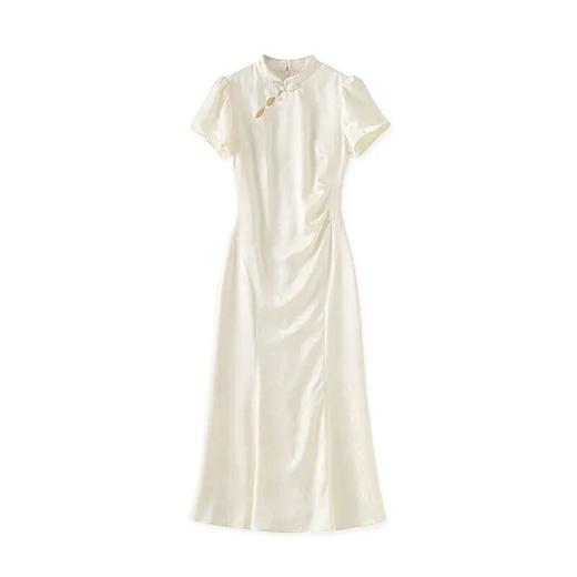 「高货wl」全新升级【铂金会员358/天猫479/差价121】(00038)洛诗琳新中式浮雕提花连衣裙2025夏季复古国风改良显瘦裙子00038 商品图4