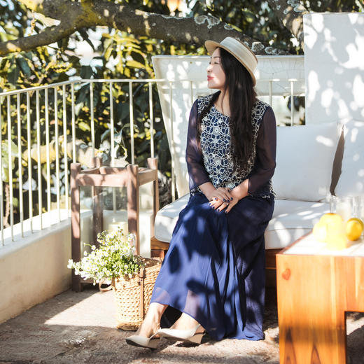 【林栖设计小店】蕾丝镂空衬衣真丝宽松显瘦2025夏季新品桑蚕丝长袖上衣女1952014 商品图3