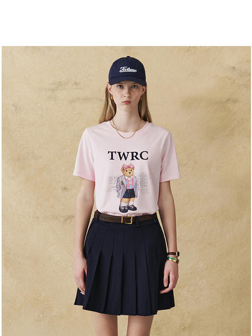 TeenieWeenie小熊卡通短袖圆领T恤女夏季女t恤TTRA25M506Z 商品图1