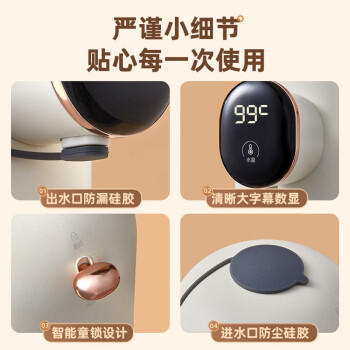 小熊（Bear）即热式饮水机 便携式烧水壶 台式桌面旅行 电热水壶家用小型速热泡奶YSJ-E20K2 商品图1