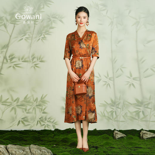 乔万尼30mm重磅真丝桑蚕丝连衣裙新款女ET2E250 商品图3