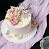 温柔以待·洋牡丹豆沙韩裱 母亲节蛋糕·专为妈妈研发健康夹心·夹心可选【仅限深圳配送】 | 烤爱 商品缩略图0