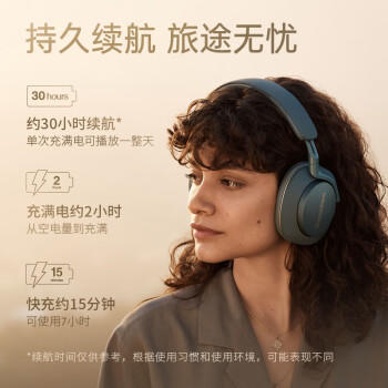 宝华韦健【焕新补贴】蓝牙耳机Px7S2e头戴式无线HIFI主动降噪智能音乐耳麦Px7二代升级款 松山青 节日礼物 商品图2