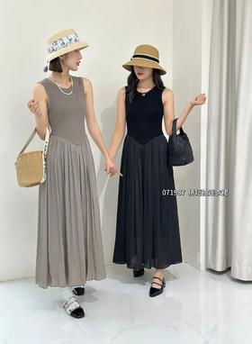 74L20103#背心拼接连衣裙