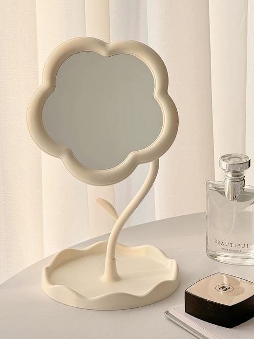 INS梳妆镜子化妆镜桌面台式可折叠网红镜子 商品图1