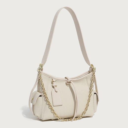 【预售3天】新款黑大容量托特包软通勤百搭腋下包链条单肩斜跨包ZS001 商品图1