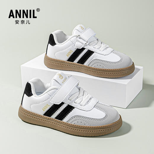 ANNIL/安奈儿儿童板鞋子2025春季软底防滑运动童鞋男童阿甘鞋女童德训鞋HM5104182 商品图0