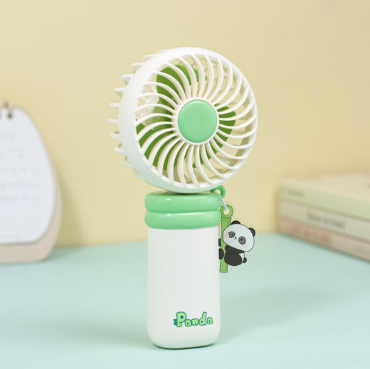 【夏日清凉好物推荐！熊猫涡轮风扇】新款熊猫挂脖小风扇usb随身便携式学生儿童涡轮迷你无叶充电风扇。ry 商品图6