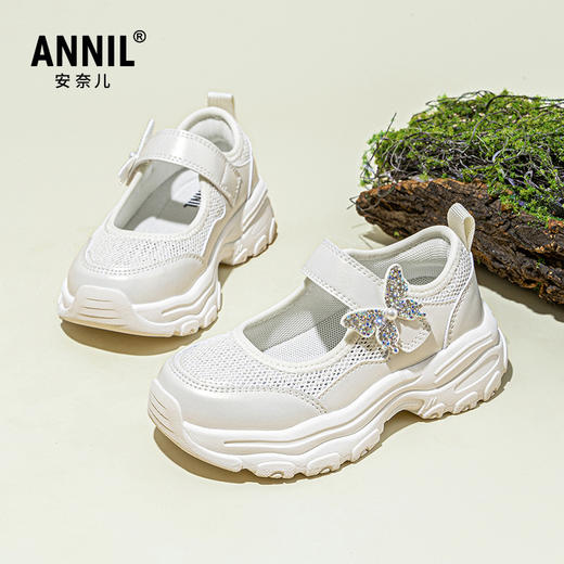 ANNIL/安奈儿童鞋儿童网面鞋透气2025春季新款中大童女童运动鞋宝宝鞋子HG5105207 商品图2