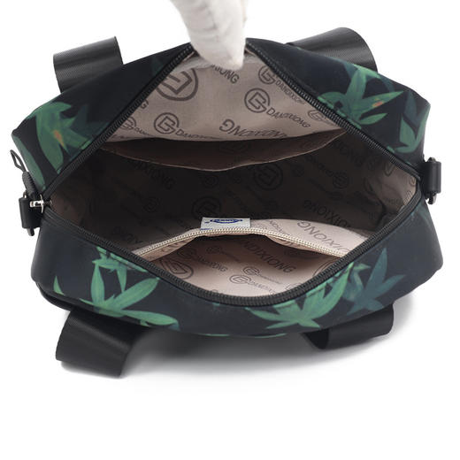 TZW-国风设计竹叶通勤女包2025夏季新款休闲印花单肩斜挎包中年妈妈包 商品图3