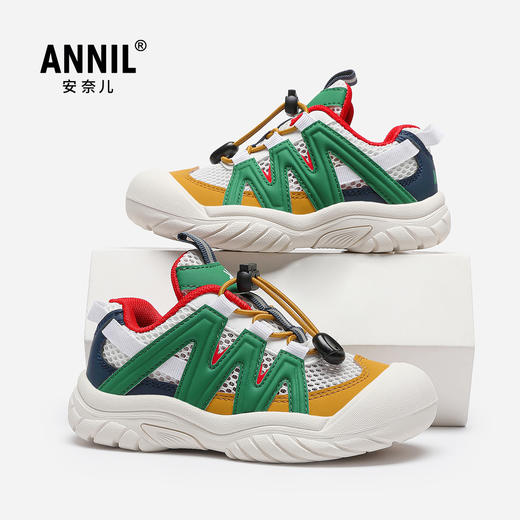 ANNIL/安奈儿男女童夏季透气网面软底百搭运动童鞋夏季新款HM5205352 商品图1