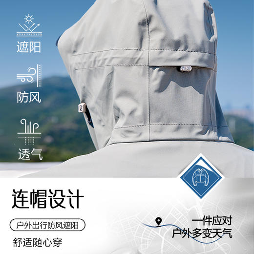 柒牌轻户外连帽夹克男2025春季新款时尚潮流中青年帅气休闲男外套128K71300 商品图2