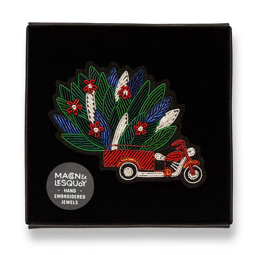订购8周到｜Macon & Lesquoy-Taxi Brousse-乡村小车 金属丝线 刺绣 胸针［法国设计师］ 商品图2