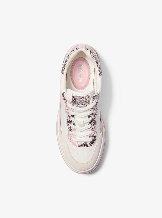 限时好折！MK Hayes 厚底运动鞋 小白鞋拼樱花粉蛇纹 很特别很春天，原价1800+现在只要￥799 商品图3