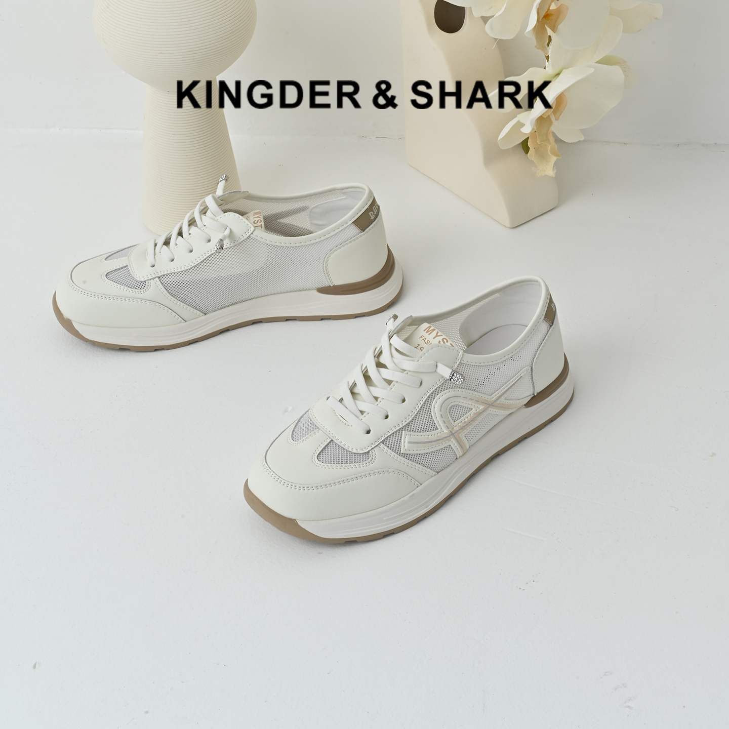 经典鲨2025夏季新款韩版薄款网状透气舒适休闲平底休闲鞋女KW279-529151