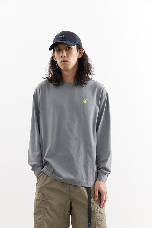 吃茶去chichaqu25速干吸湿排汗棉感防晒印花长袖T恤运动户外休闲 商品图1