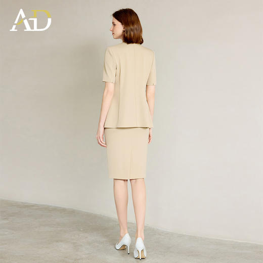 AD西装极简风2025新款卡其色职业套装女高端经理公务员教师工作服 商品图4