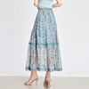 MYX-KDFY-S1930-L蕾丝边百褶修身蛋糕裙松紧腰休闲长款碎花裙2025年夏款高腰半身裙 商品缩略图2