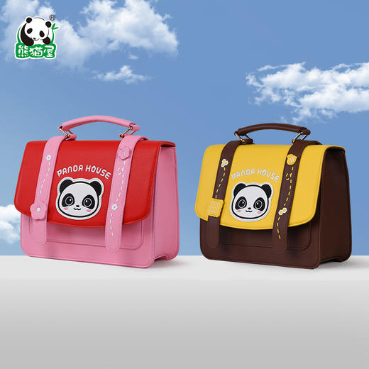 熊猫屋PANDAHOUSE  潘兜双肩包-甜蜜黑巧/甜心草莓  儿童款  送纸袋 商品图0