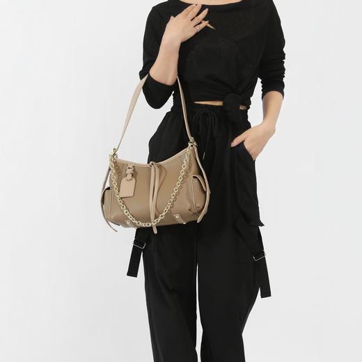 【预售3天】新款黑大容量托特包软通勤百搭腋下包链条单肩斜跨包ZS001 商品图3