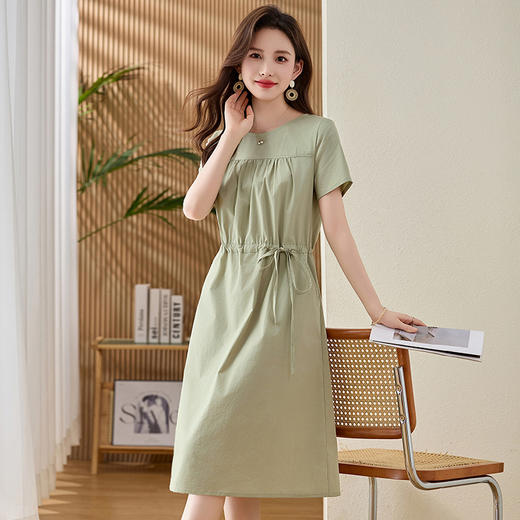 时尚休闲韩系，短袖中长款裙子HR-ZYF8822 商品图3