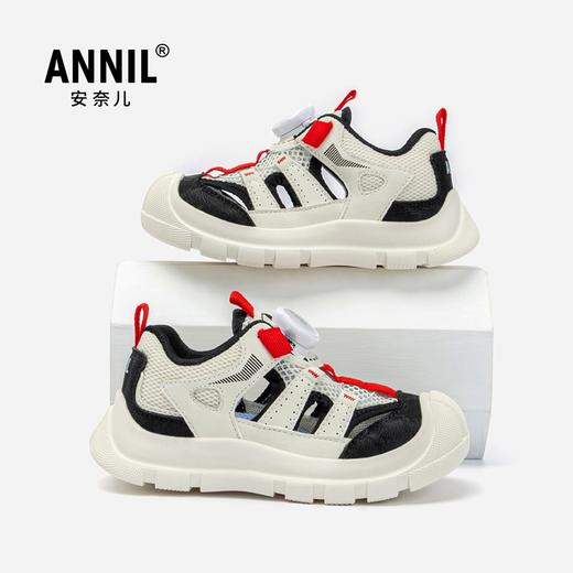 ANNIL/安奈儿女童运动鞋2025夏季新款网面旋钮儿童鞋透气男童软底跑步鞋HM5206295 商品图2