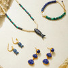 订购10周到｜Carousel Jewels-La pesca-鱼形 青金石 绿松石 珍珠 项链［英国设计师］ 商品缩略图4