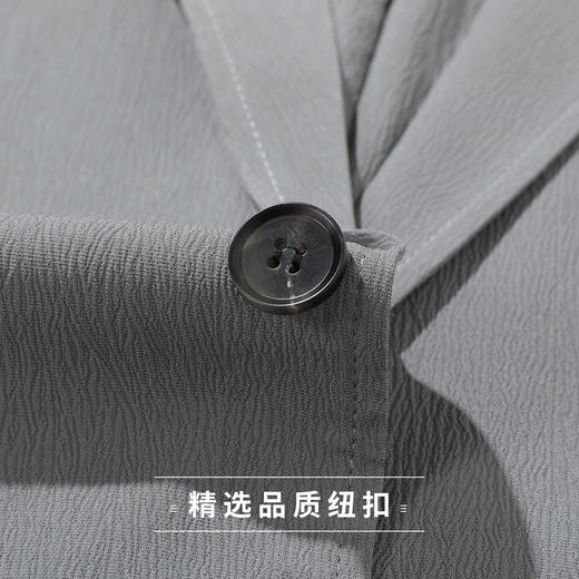 罗蒙男式商务西服轻盈透气休闲单西纯色百搭基础通勤日常西装外套男 商品图8