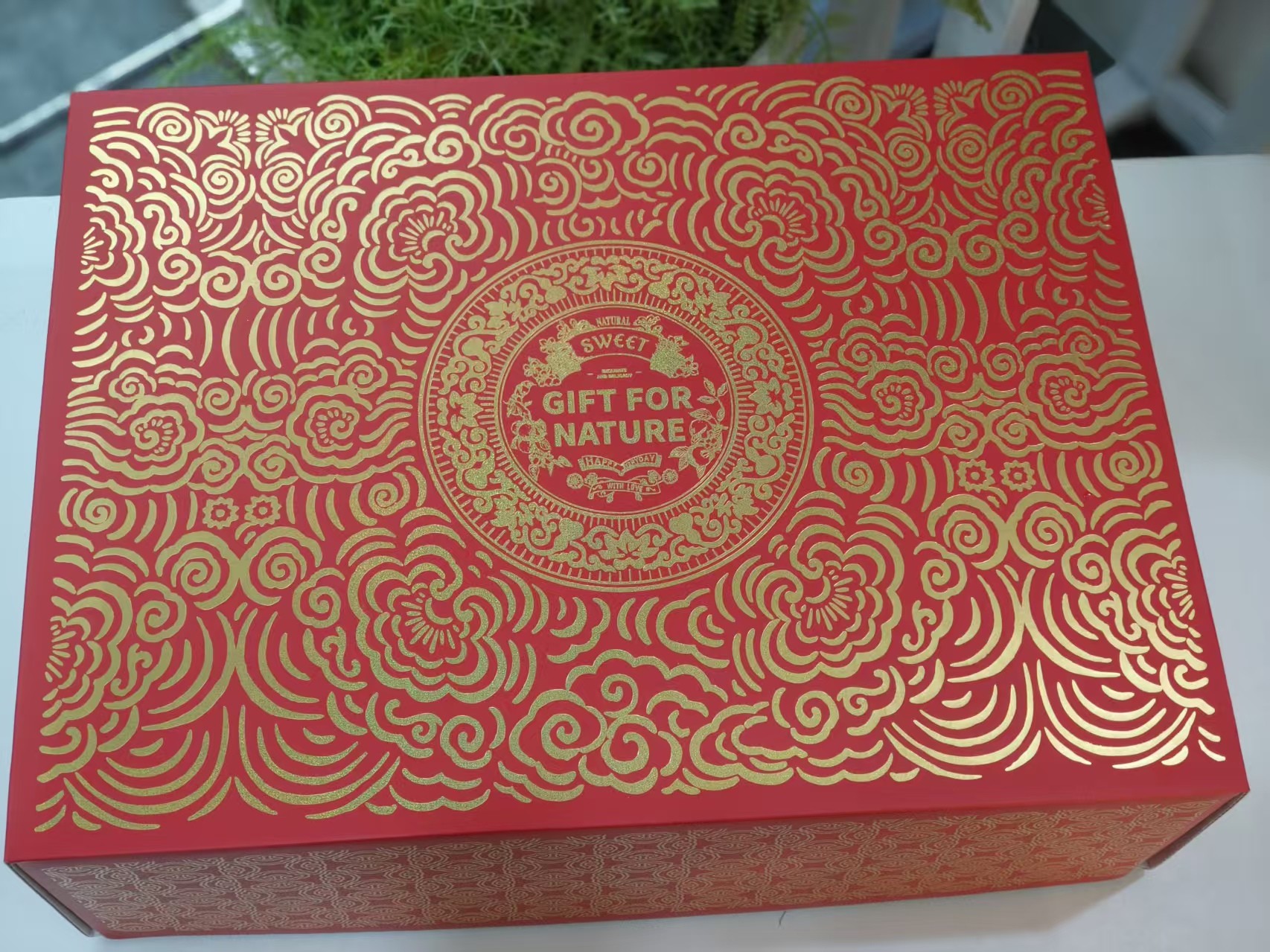 包装红色GIFT祥云通用礼盒（领秀店）