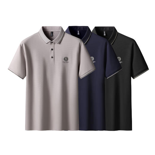 【棉质】【DK】大依优型大码男装短袖polo衫肥佬运动休闲棉上衣男夏季薄款加肥大码 商品图2