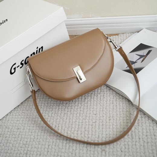 【预售3天】2025时尚百搭高级质感马鞍包单肩斜挎锁扣通勤小众女包yww6112 商品图7