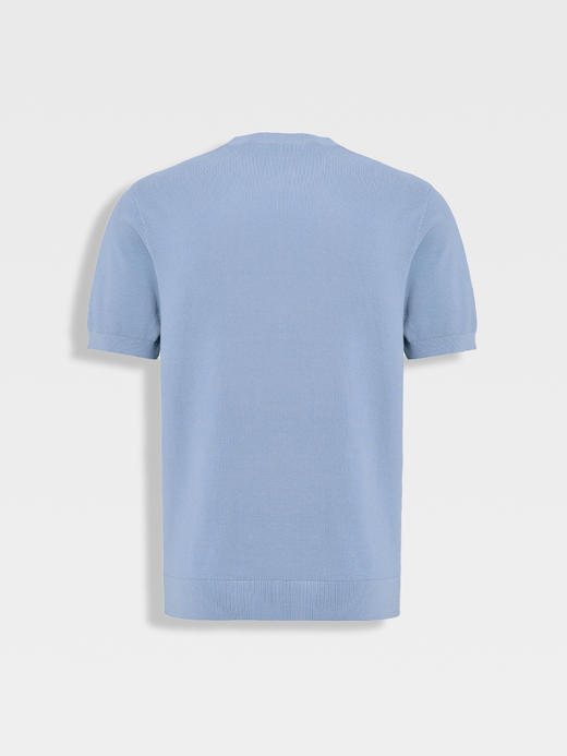 callisto海盐蓝长绒棉弹力T恤 商品图1